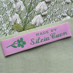 custom polyester main woven label for clothing