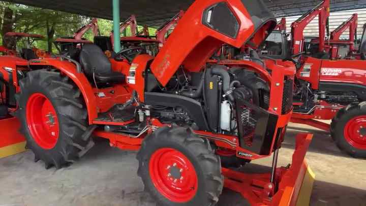 Kubota L 5228 52HP 4WD Gear Drive Farm Tractor & Tiller - OEM