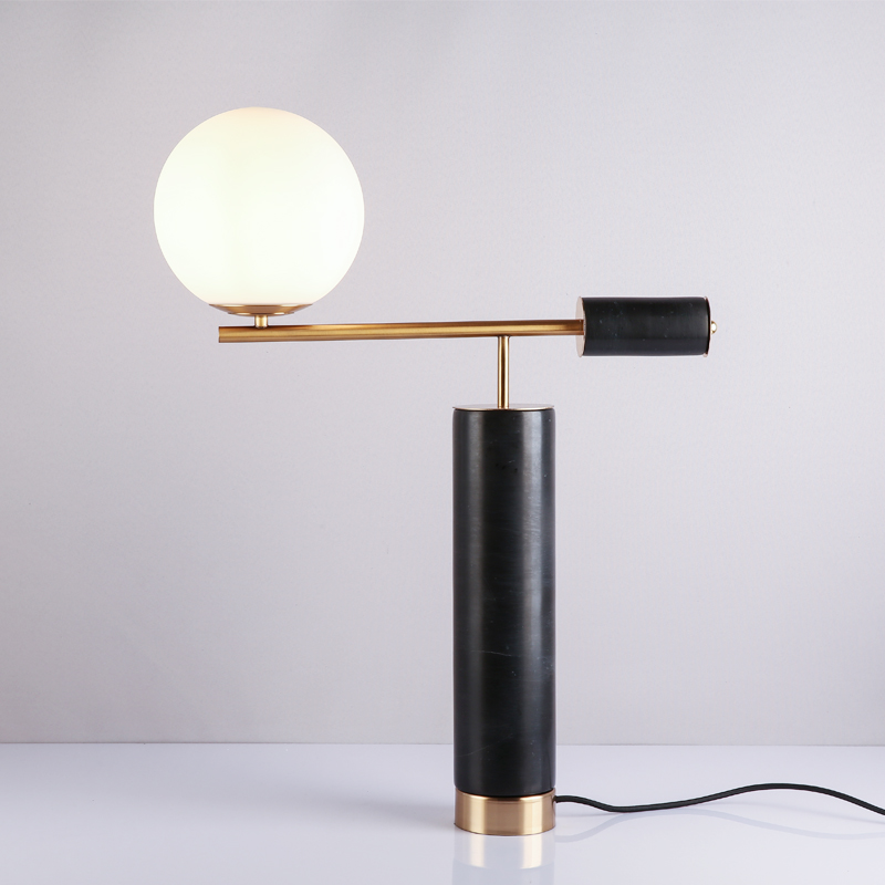 Postmodern personality marble table lamp living room bedroom hotel  table lamp