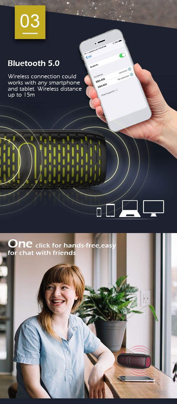 dropshipping迷你户外扬声器用于ridding防水ipx4便携式无线扬声器