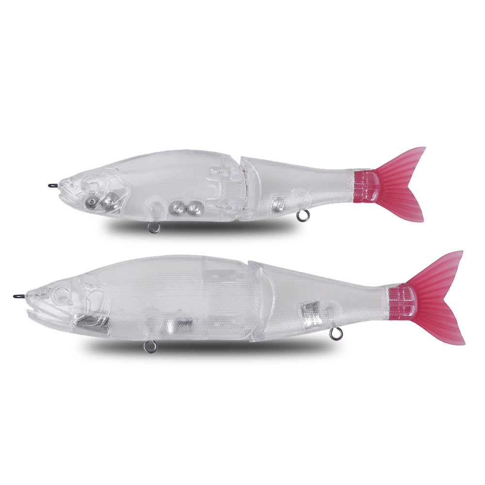 Пустые неокрашенные искусственные рыболовные приманки для использования на открытом воздухе