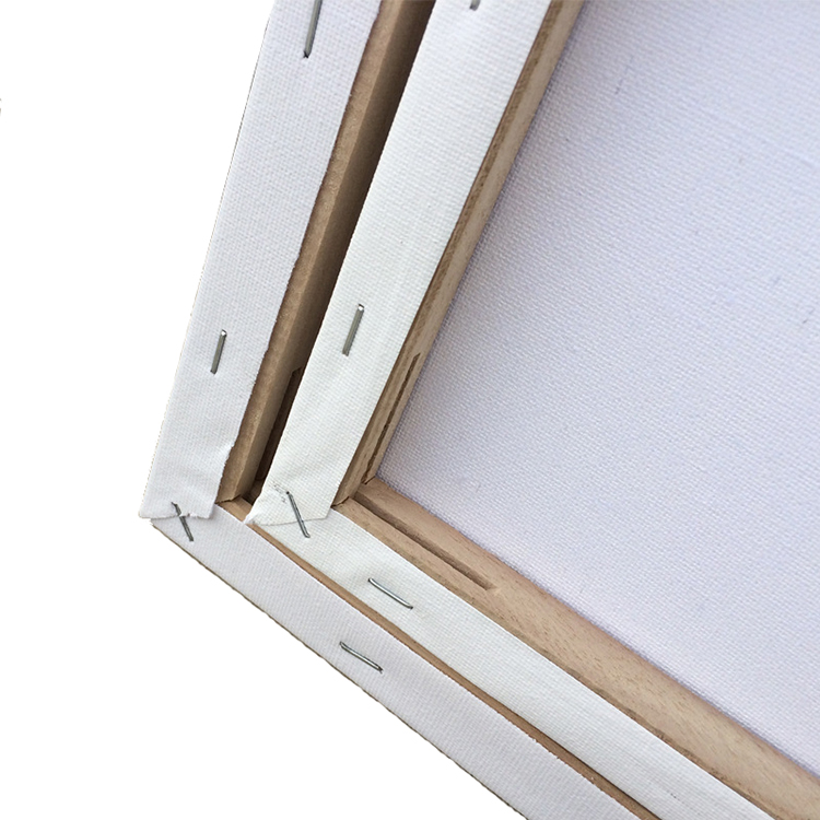 Cotton Canvas Wooden Frame Various Size White Blank Canvas For Art Painting