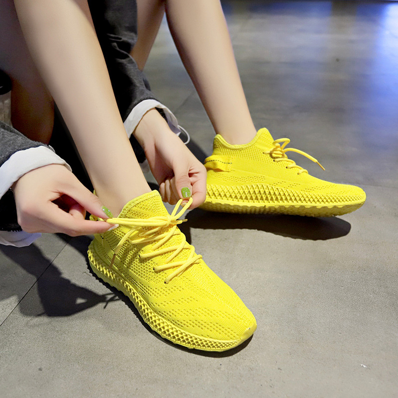 full yellow colour shoes