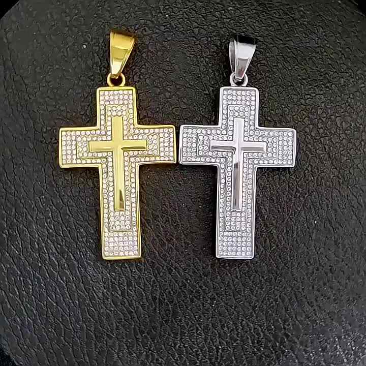 Los Libros Del Saber Collar Cruz Con Oración Del Señor En Español - Colgante De Acero Inoxidable, Versículos De La Biblia Collar Cruz Acero