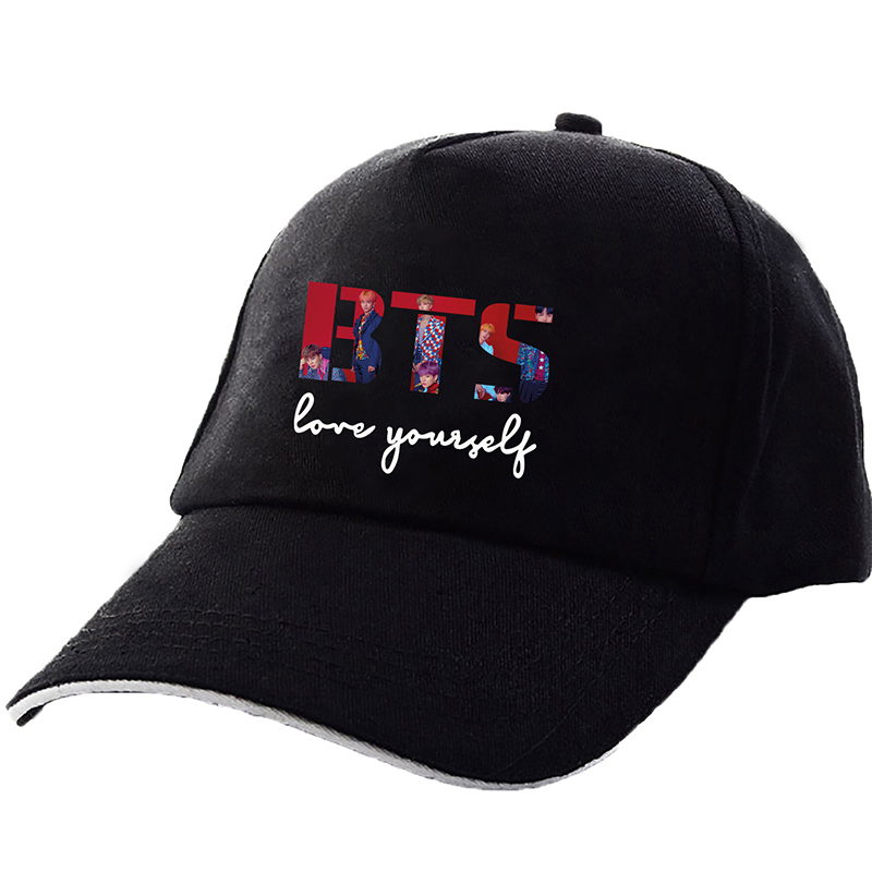 Custom BTS Sun Baseball Caps Adjustable Cotton Polyester Hat