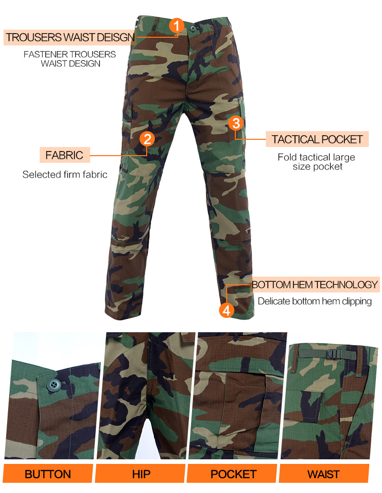BDU Uniform Tactical Army Uniform Military Camouflage Uniform