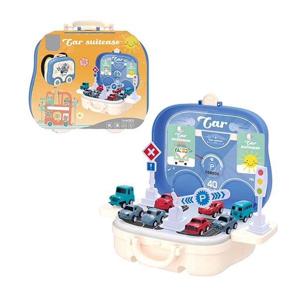 Фабрика Amazon, оптовая продажа, пластиковые детские игрушки 2 в 1 с гаражным карманом, инженерная полиция, Игрушки для маленьких мальчиков