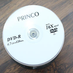 Princo Dvd Status Camada Estilo Velocidade Produtos de Estoque Local de Gravação de Disco Único 4.7GB DVD-R