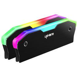 Computador LEVOU Colete De Refrigeração Fin Dissipador De Calor RGB Dissipador de calor de Memória RAM Shell Brilhante