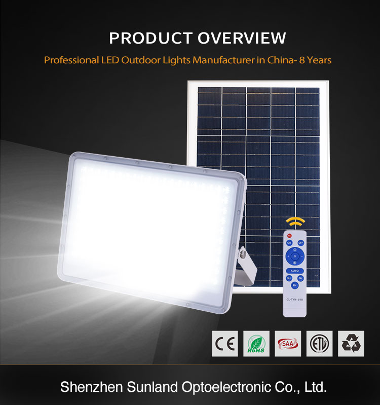 High lumen IP65 Waterproof Outdoor SMD 50w 100w 200w 300w solar led flood light