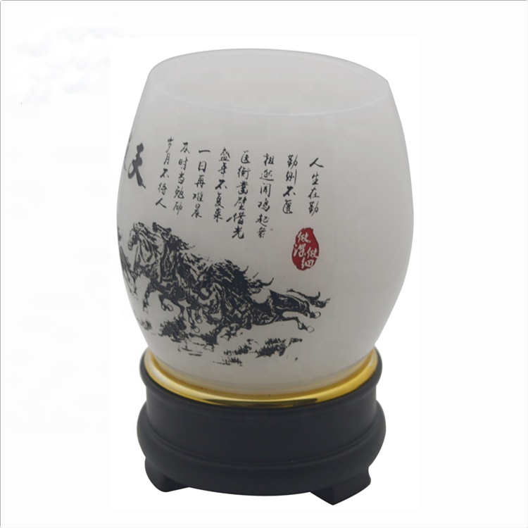 Высшее качество, оптовая продажа, индивидуальный вращающийся настольный трофей, Хрустальный держатель для ручек