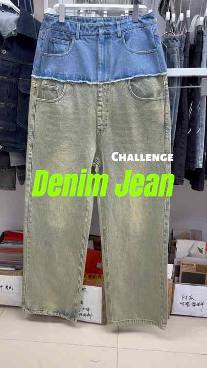 Retro Washed 100% Cotton Vintage Baggy Jeans for Men, OEM