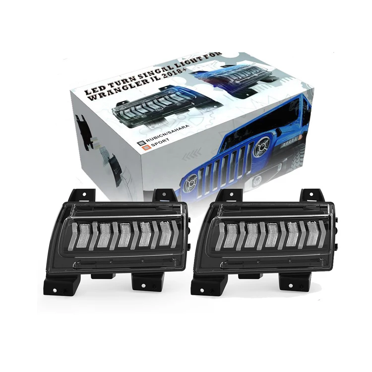 Сигнальные фары, фары для Wrangler, боковой задний фонарь, автомобильный круглый маркер Jk, передние фары Jl, Автомобильный светодиодный поворотный фонарь для Jeep