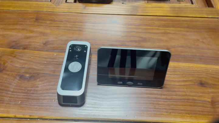 5000mAh Wireless Doorbell Camera with PIR Motion Detection LCD