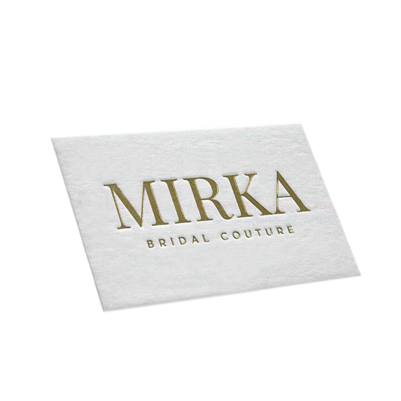 Luxury High Quality Thick Cotton Paper Gold Embossing Business Cards