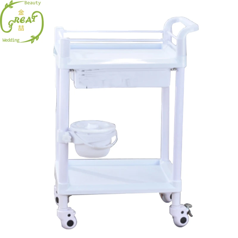 Factory Price White Beauty Spa Salon Trolley Furniture For Salon Machine Equipment