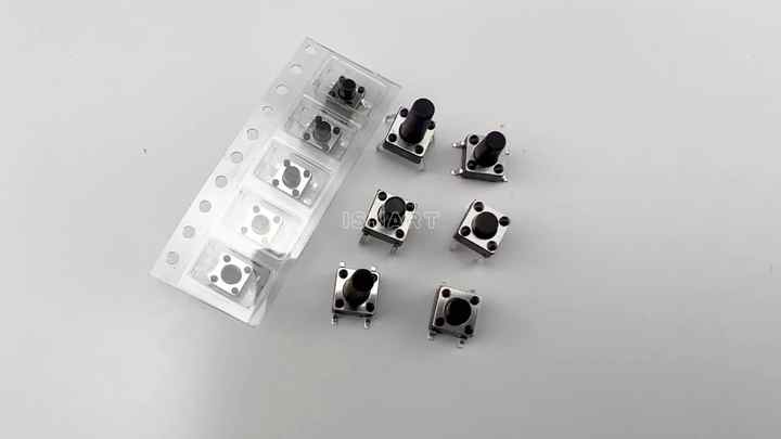 Aexit Interruttore a pulsante tattile momentaneo da 100 pezzi tattile SMD PCB 4 pin 6 x 6 mm x 6,5 mm ID: 706628