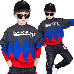 Children's clothing 2020 autumn fashion cold resistant boys' sweater wool knitted pullover children's sweater