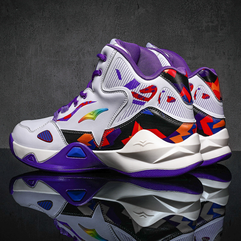 Кроссовки большого размера на заказ, Баскетбольная обувь для мужчин и женщин, кожаные дышащие баскетбольные спортивные ботильоны, мужские высокие прогулочные ботинки