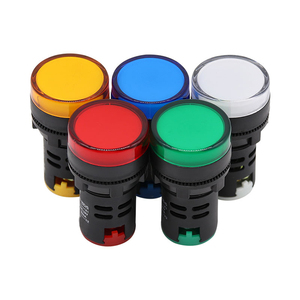 IP65 22 mm 230 Vac LED indicador de montaje del panel lámpara piloto ámbar