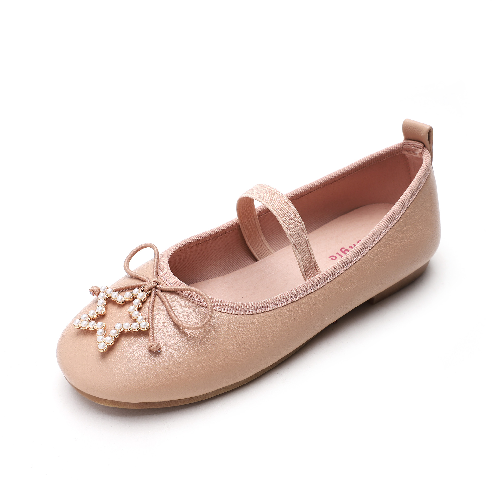 Новинка лета 2020, детская обувь с бантом для девочек большого и среднего размера, детская повседневная обувь с пятиконечной звездой и алмазной пряжкой