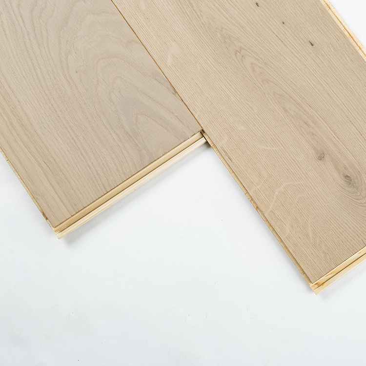 White oak silk white color export engineered  flooring
