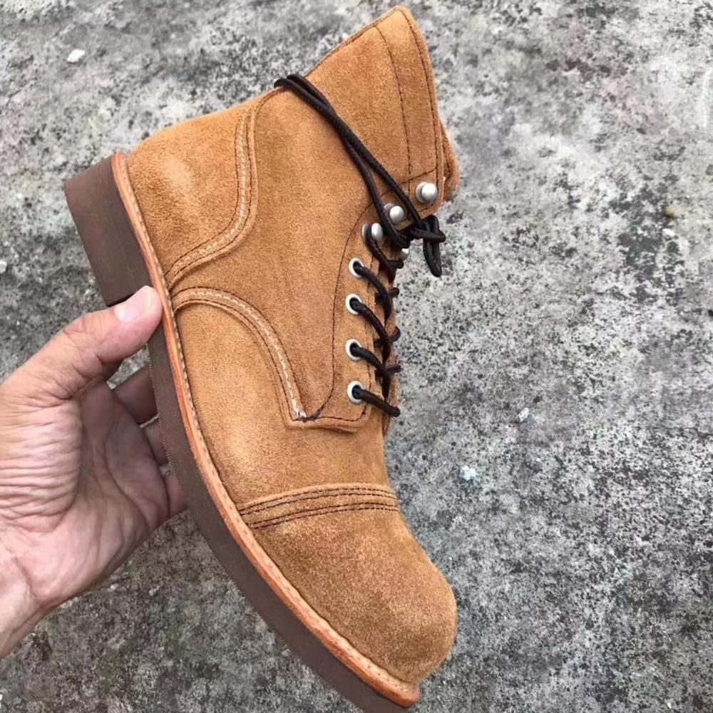 Высококачественные мужские Оригинальные кожаные повседневные ботинки на заказ, Мужская обувь в кожаных ботинках