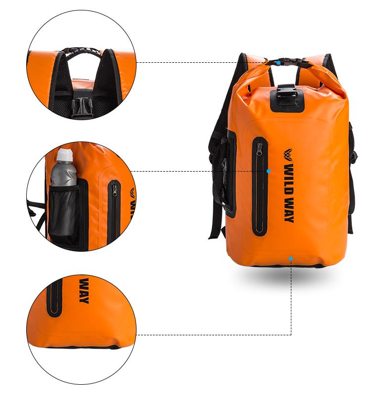 Free sample Customized Pvc Waterproof Dry Bag Hiking Backpack
