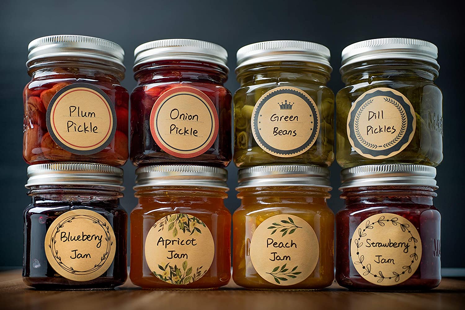 定制个性化贴纸食品包装标签贴纸罐装瓶装标签sticke面包,喝点咖啡,吃