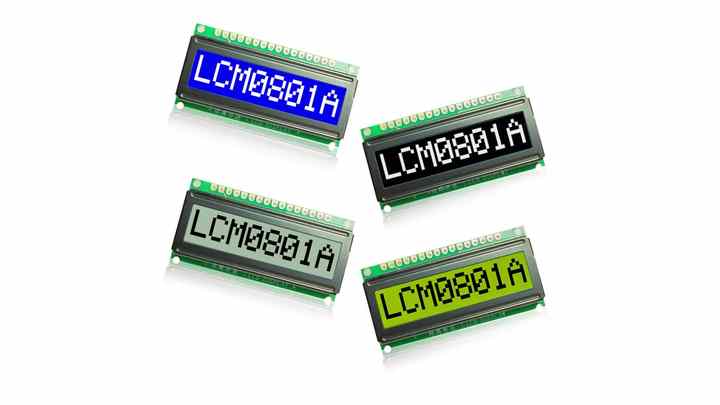 Customizable 8*1 Character LCD - 0801 Yellow Green Display with LCD ...
