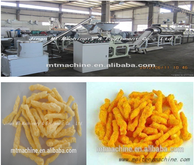 380V 50hz 3PHASE Kurkure Production Line 150kg/H Kurkure Extruder Machine