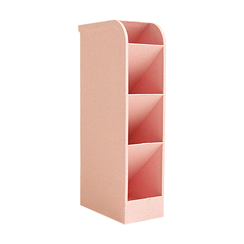 Наклонный Держатель для ручек, Офисная настольная розетка, настольный канцелярский держатель-ведро, прозрачный держатель для косметических кистей