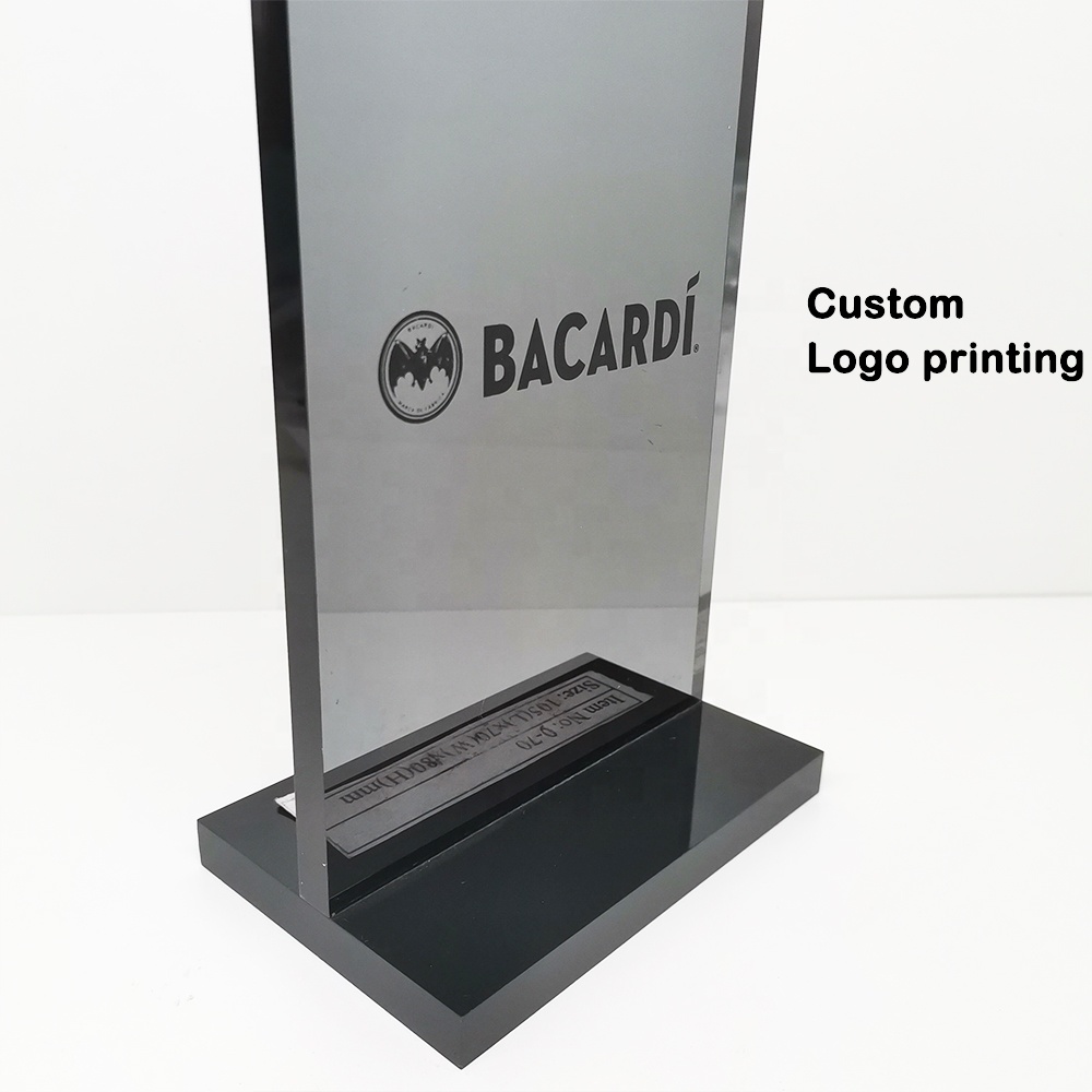 Clip Sign Holder With Pvc Pocket Bags Restaurant Tabletop Display Sign Holder Stand
