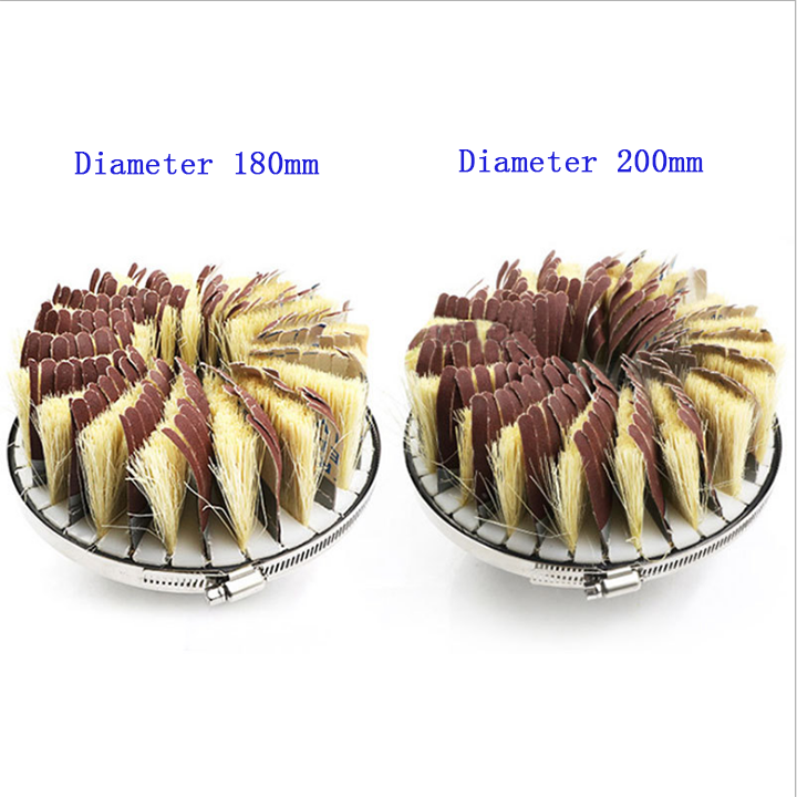Polished Industrial Roller Brush for Furniture Sisal Sandpaper