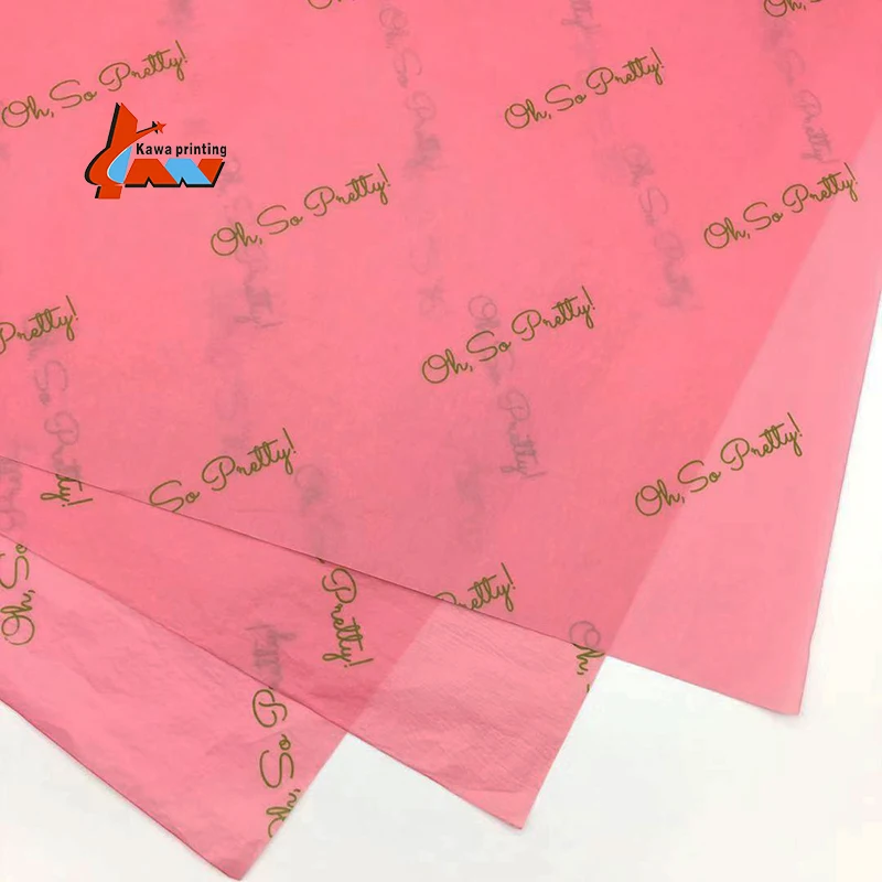 17gsm Logo Printed Custom Wrapping Tissue Paper