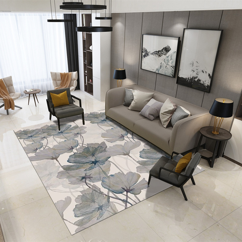 Fashionable elegant comfortable touching feeling carpet  polyester color exhibition mat living room carpet