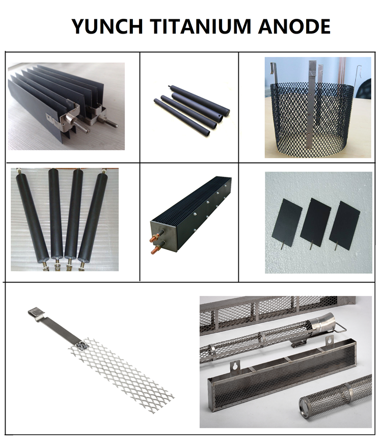 Titanium anode mesh met platina coating, sieradencoating, plater gereedschap, mesh met handvat voor rijke waterstof, water en ioniserende watergenerator (100 mm x 30 mm