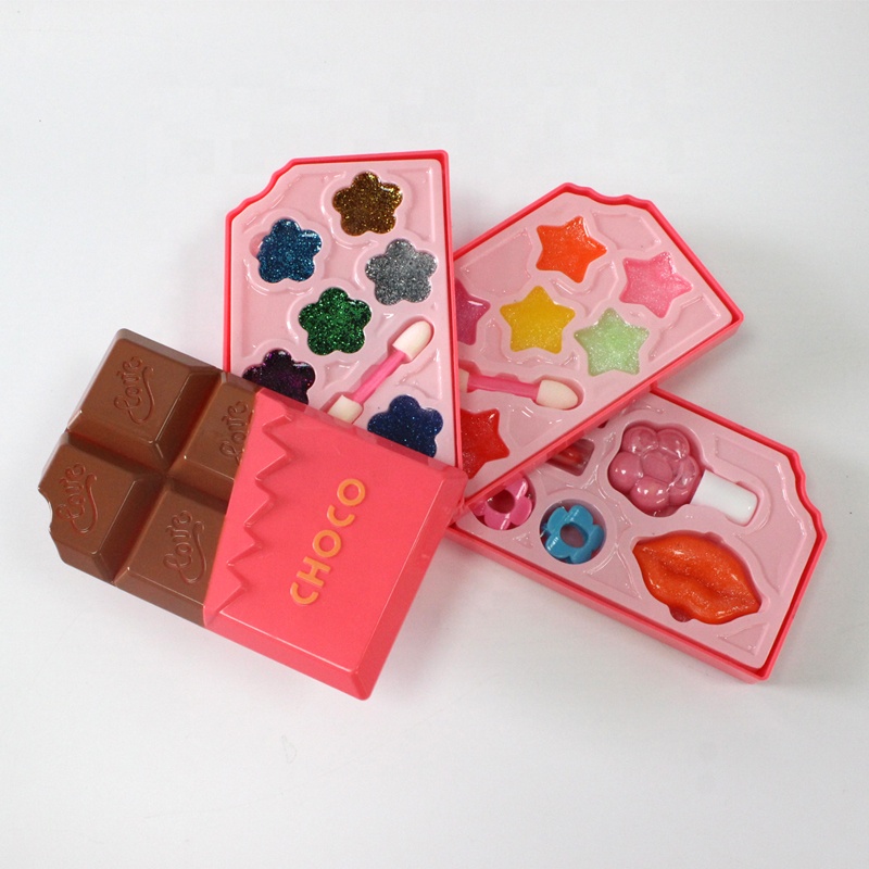 Детские ролевые игры, игрушки для девочек, набор для макияжа шоколада, детские косметические наборы, игрушки