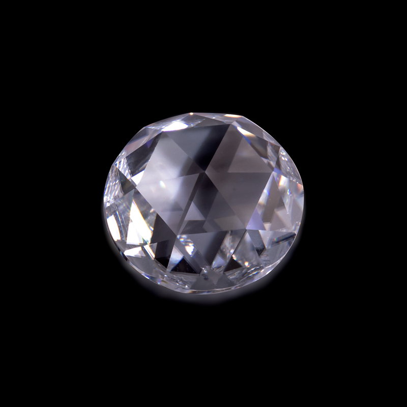 Moissanite wholesale 3-15mm White Moissanite D EF Color Round Shape Rose Cut Moissanite