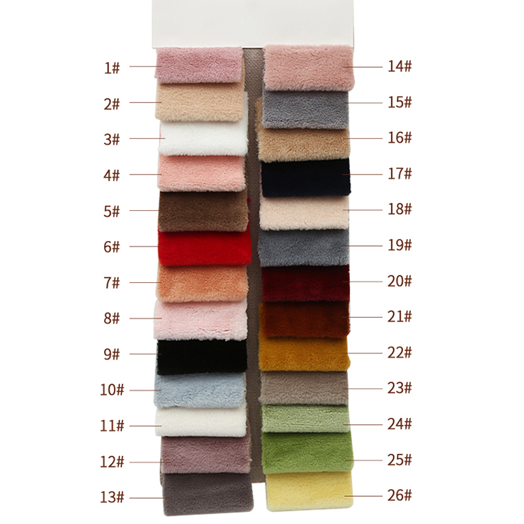 New style Faux Fur Fabric knitted soft knitted polar fleece fluffy 100% Polyester fur plush fabric
