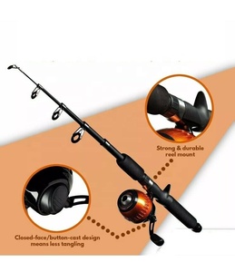 youth fishing pole and tackle box