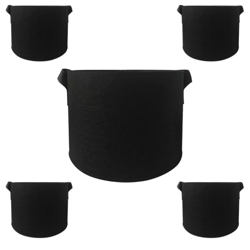 Nicro фетровые пакеты для выращивания 5 галлонов 7 галлонов 10 галлонов нетканый садовый фетровый контейнер садовые горшки фетровый горшок