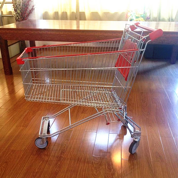 Горячая продажа OEM супермаркет магазины тележки 4 колеса Большой тележки с сиденьем