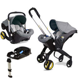 100% Original 4 in 1 2019 DoonaS Car Seat Stroller with Base + Seat Protector (Urban Gray)