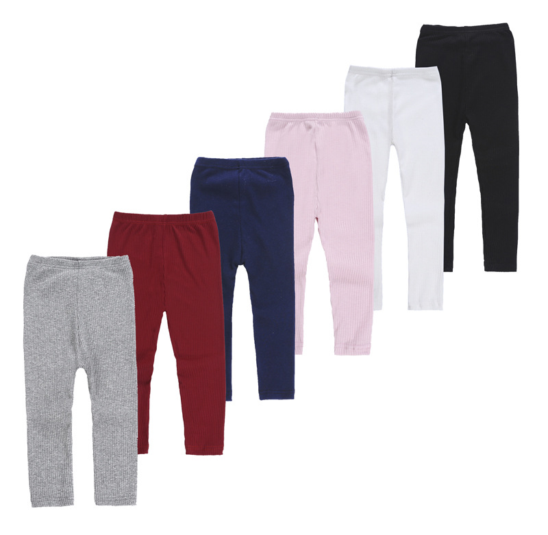 Леггинсы для маленьких девочек, брюки-карандаш, теплые облегающие леггинсы ярких цветов до щиколотки на весну и зиму