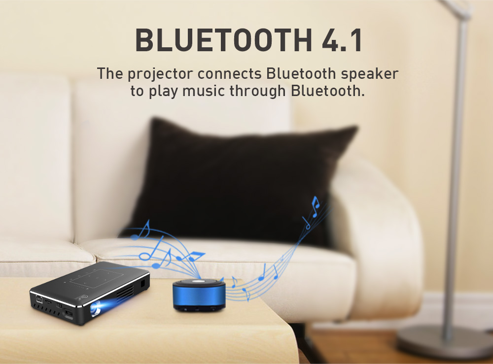 New Arrival 2G+16G Full HD Pocket DLP Projector 4K Wireless Mini Portable Projector for Android and IOS