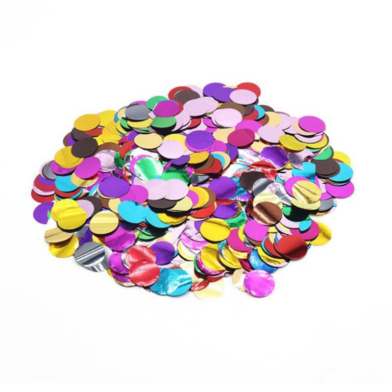 Круглой формы с блестками