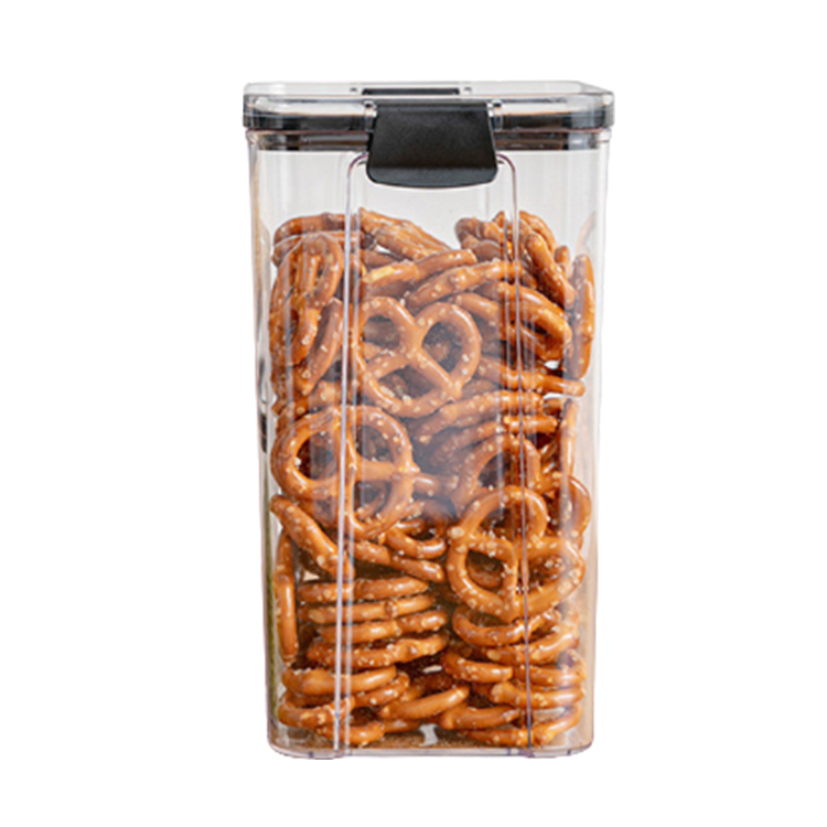 Автоматическая коробка для хлопьев, чашка для измерения, Кухонный Контейнер для риса, органайзер, зерновая пластиковая емкость для хранения продуктов