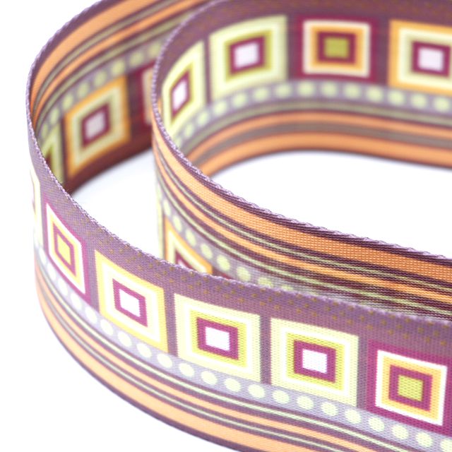 Высокое качество горячая передача полиэстер красочные ремень для гитары