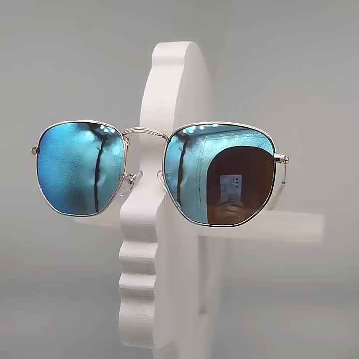 GWTNN Occhiali Da Sole Lusso Fashion Round Metal Frame PC Lens